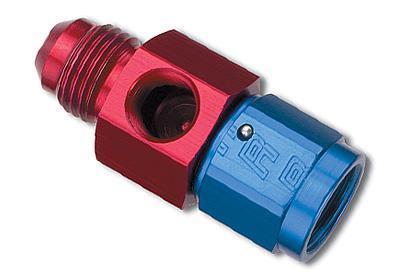 Russell Performance Adapter -6 AN Male to 5/16in Quick Disconnect Screw - Blue (Bulk Pkg 25) - 644118