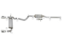 aFe Rebel Series 2.5in 409 SS Cat-Back Exhaust w/ Polished Tips 07+ Jeep Wrangler (JK) V6 3.6L/3.8L - 49-48062-P