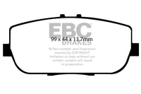 EBC 06-15 Mazda Miata MX5 2.0 Ultimax2 Rear Brake Pads - UD1180