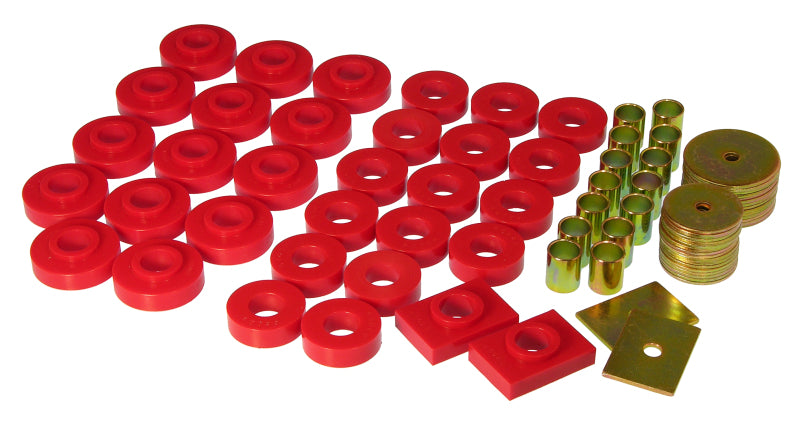 Prothane 55-57 Chevy Full 2dr Hardtop Body Mount - Red - 7-131