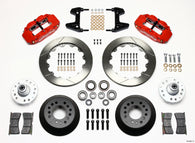 Wilwood Narrow Superlite 6R Front Hub Kit 12.88in Red 74-80 Pinto/Mustang II Disc Spindle only - 140-9801-R