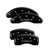 MGP 4 Caliper Covers Engraved Front & Rear Volt Black finish silver ch - 14239SVLTBK
