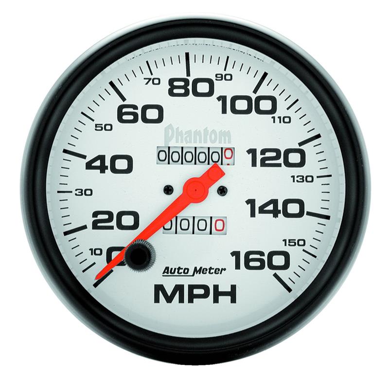 Autometer Phantom 5in 160 MPH In-Dash Mechanical Speedometer - 5895