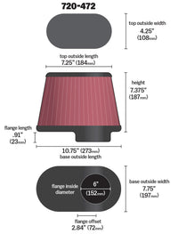 Airaid Kit Replacement Filter - 720-472