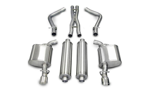Corsa 05-10 Dodge Charger No Towing Hitch R/T 5.7L V8 Polished Xtreme Cat-Back Exhaust - 14439
