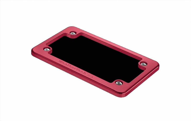 WeatherTech Motorcycle Billet Plate Frames - Red - 8AMPF4