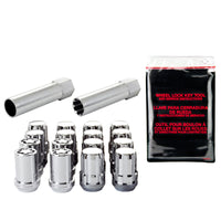 McGard SplineDrive Tuner 4 Lug Install Kit w/Locks & Tool (Cone) M12X1.25 / 13/16 Hex - Chrome - 65454