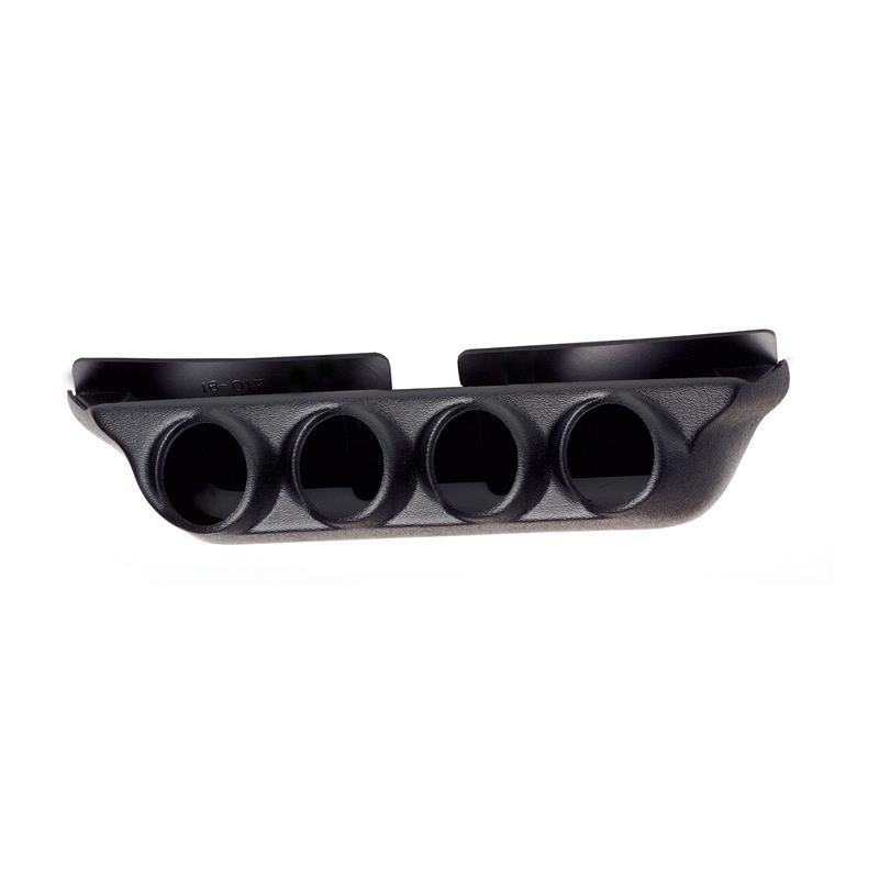 Autometer 99-04 Ford Super Duty / 03-07 Dodge Ram Black Quad Overhead Console Pod - 18018