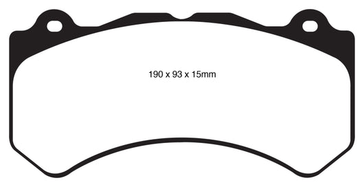 EBC 16+ Cadillac ATS-V 3.6 Twin Turbo Redstuff Front Brake Pads - DP31853C