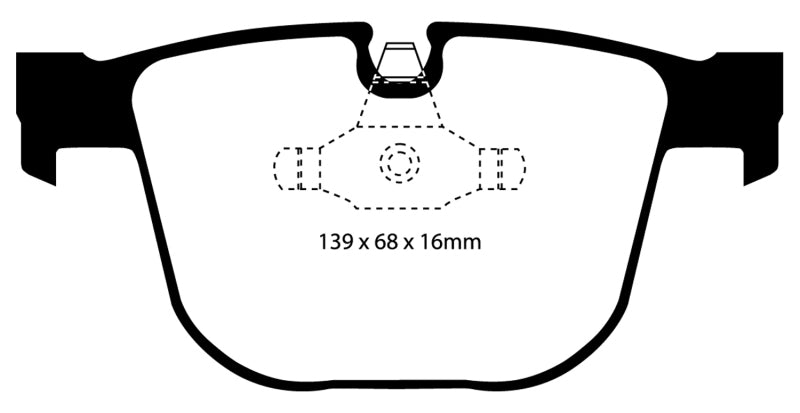EBC 08-10 BMW M3 4.0 (E90) Bluestuff Rear Brake Pads - DP51451NDX