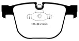 EBC 08-10 BMW M3 4.0 (E90) Bluestuff Rear Brake Pads - DP51451NDX