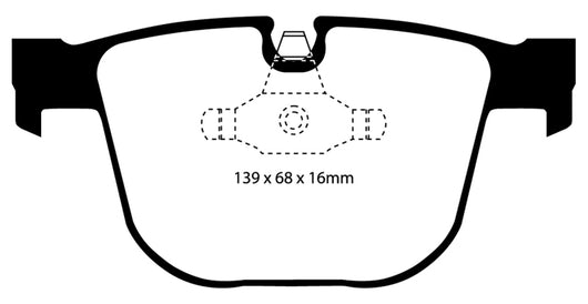 EBC 08-10 BMW M3 4.0 (E90) Bluestuff Rear Brake Pads - DP51451NDX