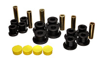 Energy Suspension 02-05 Dodge Ram 1500 2WD Black Rear Leaf Spring Bushing Set - 5.2115G