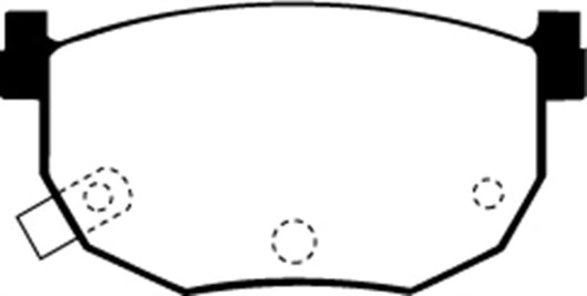 EBC 99-01 Hyundai Elantra 2.0 Greenstuff Rear Brake Pads - DP2528