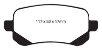 EBC 08-11 Chrysler Town & Country 3.3 Yellowstuff Rear Brake Pads - DP41840R
