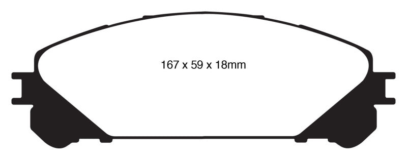 EBC 10+ Lexus RX350 3.5 (Japan) Greenstuff Front Brake Pads - DP61837