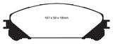 EBC 10+ Lexus RX350 3.5 (Japan) Greenstuff Front Brake Pads - DP61837