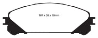 EBC 10+ Lexus RX350 3.5 (Japan) Greenstuff Front Brake Pads - DP61837