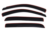 AVS 06-08 Dodge RAM 1500 Mega Cab Ventvisor In-Channel Front & Rear Window Deflectors 4pc - Smoke - 194845