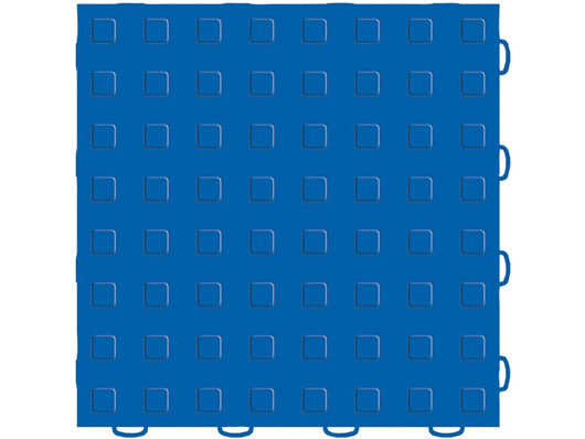 WeatherTech TechFloor 12in x 12in Solid Floor Tile w/ Raised Squares - Blue - 51T1212SS BL
