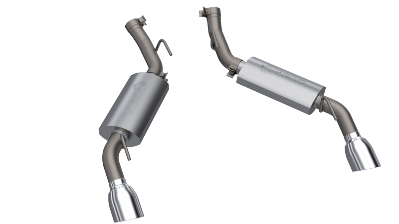 QTP 14-15 Chevrolet Camaro SS 6.2L 304SS AR3 Axle Back Exhaust w/4.5in Tips - 600114