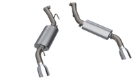 QTP 14-15 Chevrolet Camaro SS 6.2L 304SS AR3 Axle Back Exhaust w/4.5in Tips - 600114