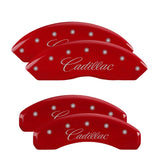 MGP 4 Caliper Covers Engraved Front & Rear MGP Red finish silver ch - 34015SMGPRD