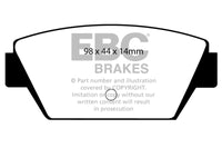 EBC 93-94 Eagle Talon 1.8 Ultimax2 Rear Brake Pads - UD329