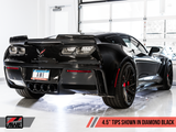 AWE Tuning 14-19 Chevy Corvette C7 Z06/ZR1 (w/o AFM) Touring Edition Axle-Back Exhaust w/Black Tips - 3015-43143