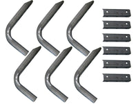 Lund 06-10 Jeep Commander EZ Running Board Mounting Bracket Kit - Brite - 300063