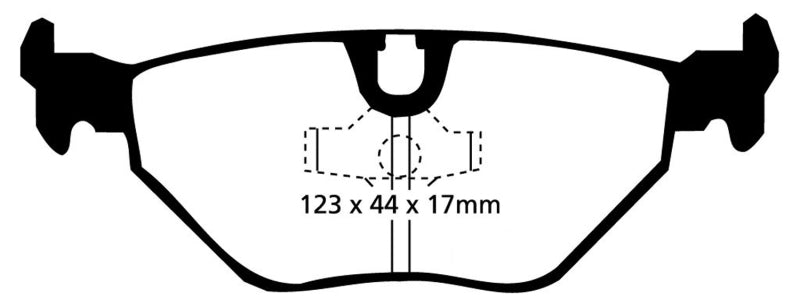 EBC 92-95 BMW M3 3.0 (E36) Bluestuff Rear Brake Pads - DP5690NDX