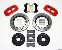 Wilwood AERO6 Front Hat Kit 14.25 Drilled Red 2010-2015 Camaro - 140-11269-DR
