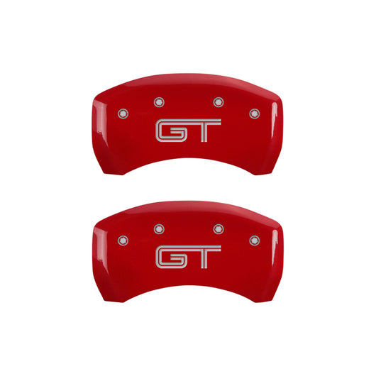 MGP Rear set 2 Caliper Covers Engraved Rear GT Yellow finish black ch - 10010RMGTYL