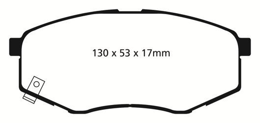 EBC 10-15 Hyundai Tucson 2.0 FWD Yellowstuff Front Brake Pads - DP41866R