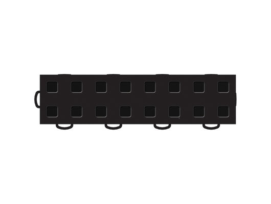 WeatherTech TechFloor - 3in X 12in Tiles(Left Loop) - Black/Black **Order in Qtys of 10 - 51T312LL BK-BK
