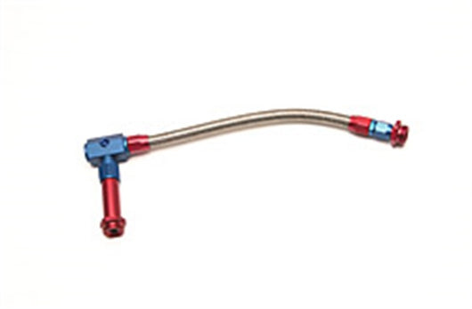 Russell Performance -6 AN to 3/8in Female NPT ProFlex Holley 4150 Dual Inlet Carb Kit (Red/Blue) - 641090