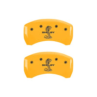 MGP Rear set 2 Caliper Covers Engraved Rear Tiffany Snake Yellow finish black ch - 10010RSBYYL