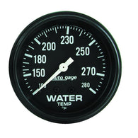 Autometer AutoGage 2 5/8in Mechanical 100-200 Deg Water Temp Gauge - Black - 2313