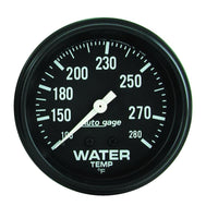 Autometer AutoGage 2 5/8in Mechanical 100-200 Deg Water Temp Gauge - Black - 2313