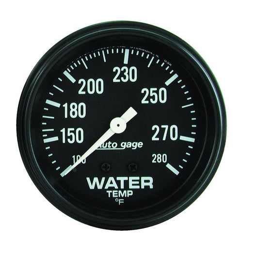 Autometer AutoGage 2 5/8in Mechanical 100-200 Deg Water Temp Gauge - Black - 2313