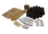 Energy Suspension Body Mount Set 1in Lift W/Hardware  - Black - 2.4110G