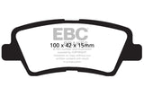 EBC 12 Hyundai Elantra 1.8 Yellowstuff Rear Brake Pads - DP41875R