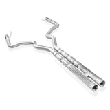 Stainless Works 2015-16 Mustang GT 3in Catback H-Pipe Retro Chambered Mufflers 2-1/2in Cores - M15CB3