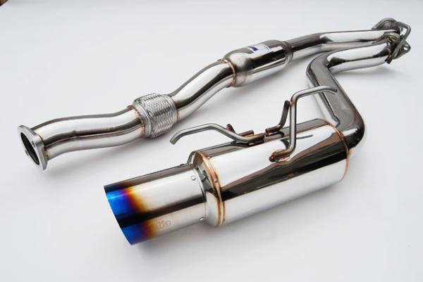 Invidia 08+ WRX Hatch 76mm REGULAR Titanium Tip Cat-back Exhaust - HS08SW5GTT