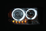 ANZO 1997-2004 Dodge Dakota Crystal Headlights Chrome 1pc - 111059