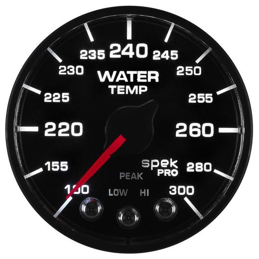 Autometer Spek-Pro - Nascar 2-1/16in Water Temp 100- 300F Bfb Ecu - P546328-N2