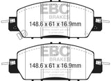 EBC 2016+ Honda Accord LX Sedan 2.4L Greenstuff Front Brake Pads - DP23062