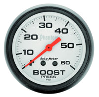 Autometer Phantom 52mm 0-60 PSI Mechanical Boost Gauge - 5705