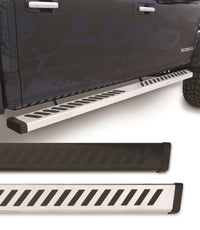 Lund 07-17 Chevy Silverado 1500 Ext. Cab Summit Ridge 2.0 Running Boards - Stainless - 28665021