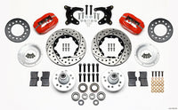 Wilwood Forged Dynalite Front Kit 11.00in Drilled Red 65-72 CDP A Body - 10in Drum - 140-11023-DR